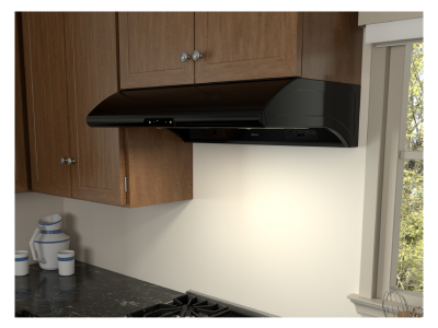 36" Zephyr Core Collection Typhoon Under Cabinet Range Hood in Black - AK2136CB