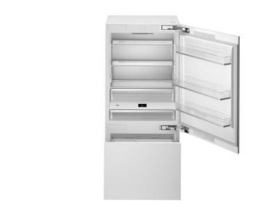 36" Bertazzoni Bottom Mount Built-in Refrigerator Panel Ready with ice maker - REF36BMBZPNV