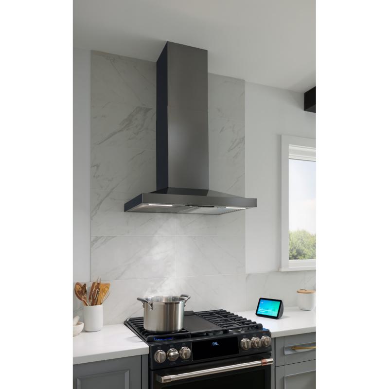 Best WCS1306BLS 30 Wall Mount Chimney Hood with SmartSense and Voic