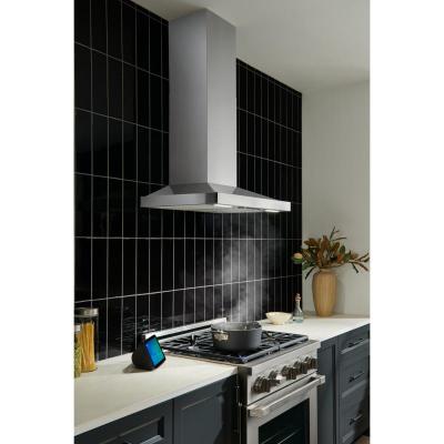 30" Best Wall Mount Chimney Hood with SmartSense and Voice Control with 650 Max Blower CFM in Stainless Steel - WCS1306SS