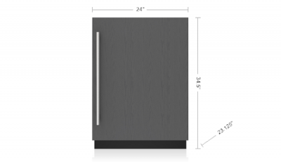 24" SubZero Designer Right Hinge Undercounter Refrigerator - DEU2450R/R