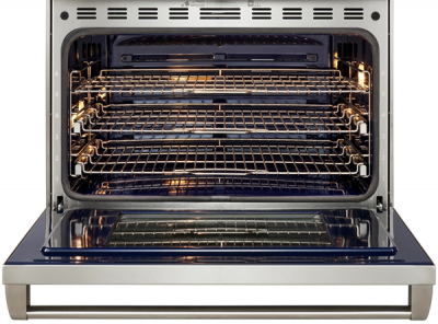 36" Wolf 6.3 Cu. Ft. Dual Fuel Range with 4 Burners and Infrared Griddle - DF36450G/S/P/LP