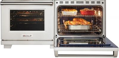 60" Wolf 9 Cu. Ft. Dual Fuel Range with 6 Burners and French Top - DF60650F/S/P
