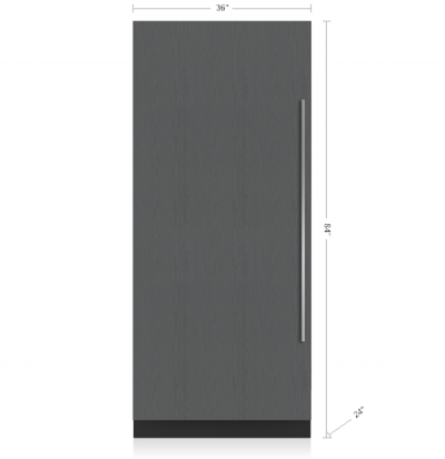 36" SubZero Designer Right Hinge Column Freezer With Ice Maker - DEC3650FI/R