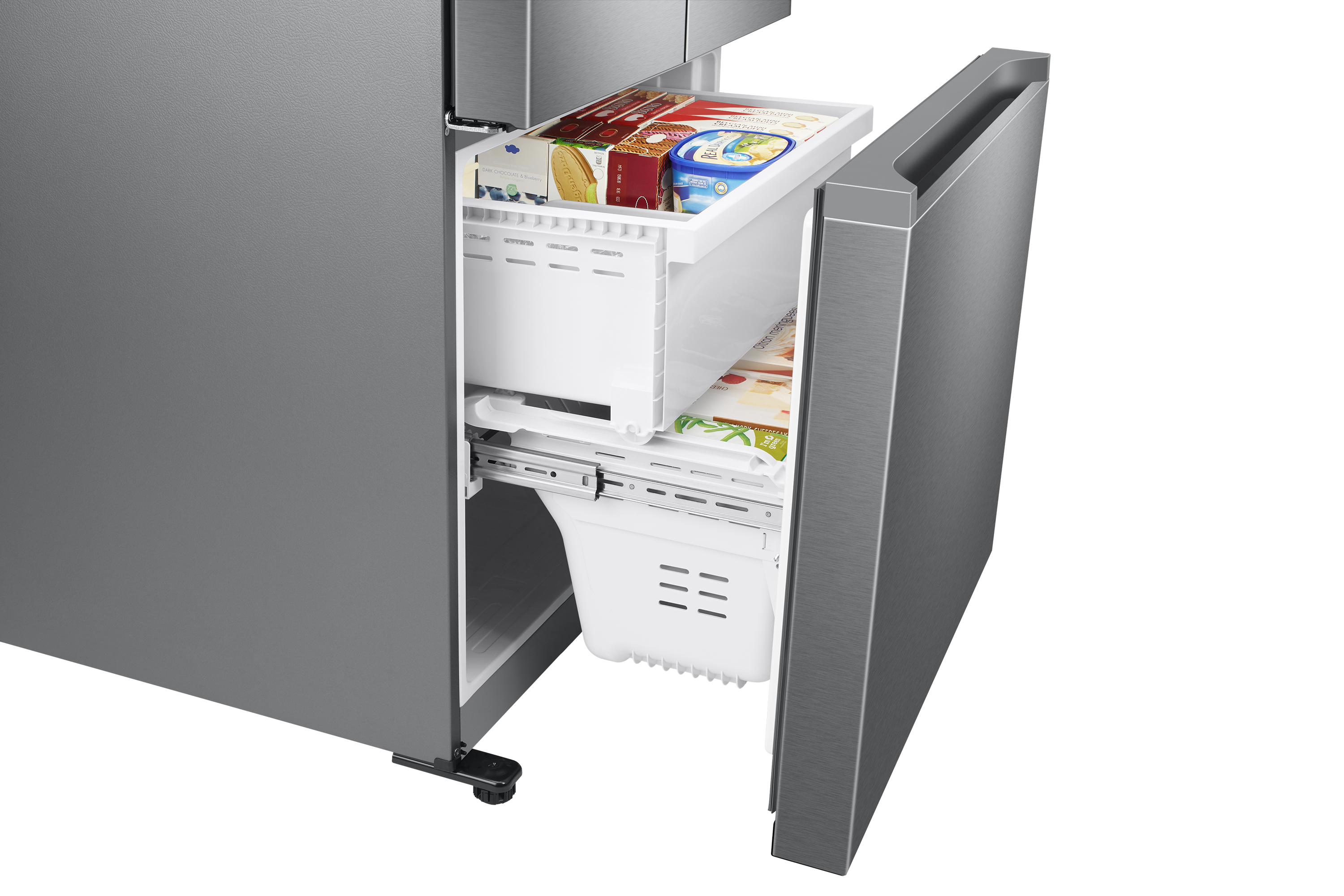 33" Samsung French Door Refrigerator With Built-In Look In Fingerprint Resistant Stainless Steel - RF18A5101SR