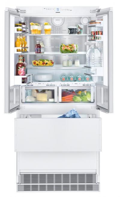 36" Liebherr 18.9 Cu. Ft. French Door Combined Refrigerator Freezer with NoFrost - HCB2092