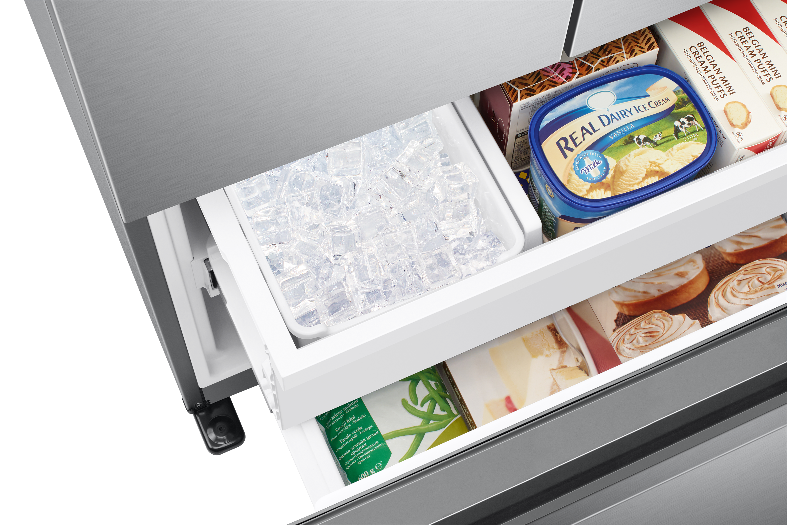 33" Samsung French Door Refrigerator With Built-In Look In Fingerprint Resistant Stainless Steel - RF18A5101SR