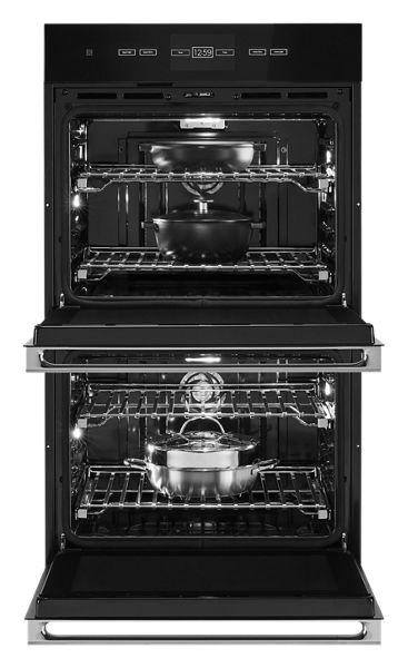 30" Jenn-Air NOIR Double Wall Oven with V2 Vertical Dual-Fan Convection System - JJW3830LM