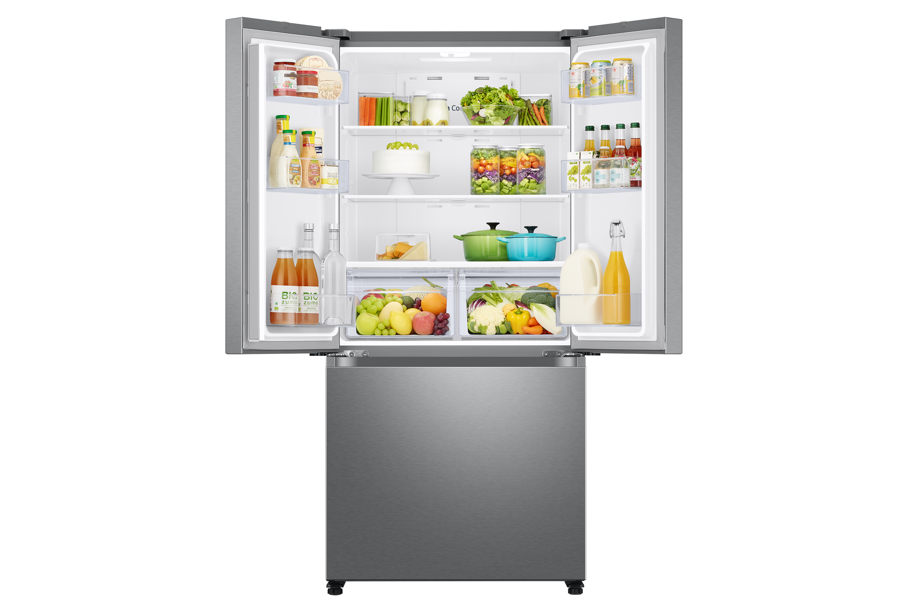 33" Samsung French Door Refrigerator With Built-In Look In Fingerprint Resistant Stainless Steel - RF18A5101SR