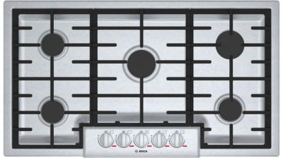 36" Bosch Benchmark 5 Burner Gas Cooktop In Stainless Steel - NGMP656UC