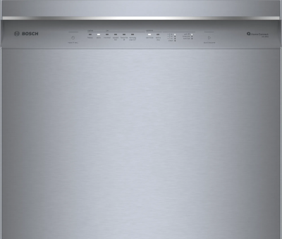 24" Bosch 300 Series 46 dBA Dishwasher with Standard 3rd Rack in Stainless Steel - SHE53C85N