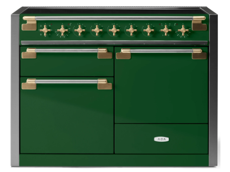 48" AGA Elise Series FreeStanding Induction Range with Brass Accents - AEL481INABCWG