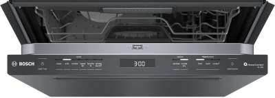 24" Bosch 800 Series 42 dBA Dishwasher with Flexible 3rd Rack in Black Stainless - SHP78CM4N