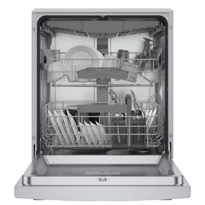 24" Bosch 800 Series Recessed Handle ADA Compliant Dishwasher in Stainless Steel - SGE78C55UC