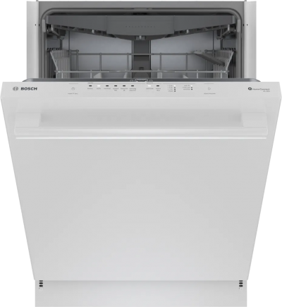 24" Bosch 100 Series Bar Handle Premium Dishwasher in White - SHX5AEM2N