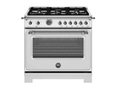 36" BERTAZZONI 5.7 Cu. Ft. Freestanding Gas Range with 6 Sealed Burners - HER366BCFGMXT