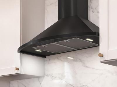 30" Zephyr Core Collection Savona Wall Mount Range Hood in Black - ZSA-E30FB