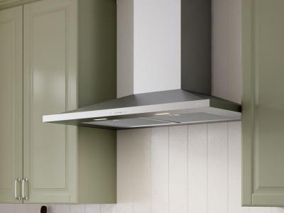 36" Zephyr Core Collection Anzio Wall Mount Range Hood in Black Stainless Steel - ZAN-M90DBS