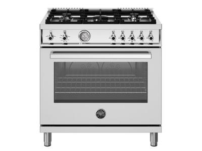 36" Bertazzoni Professional Series Gas Range With 5 Burners - PRO365GASXV