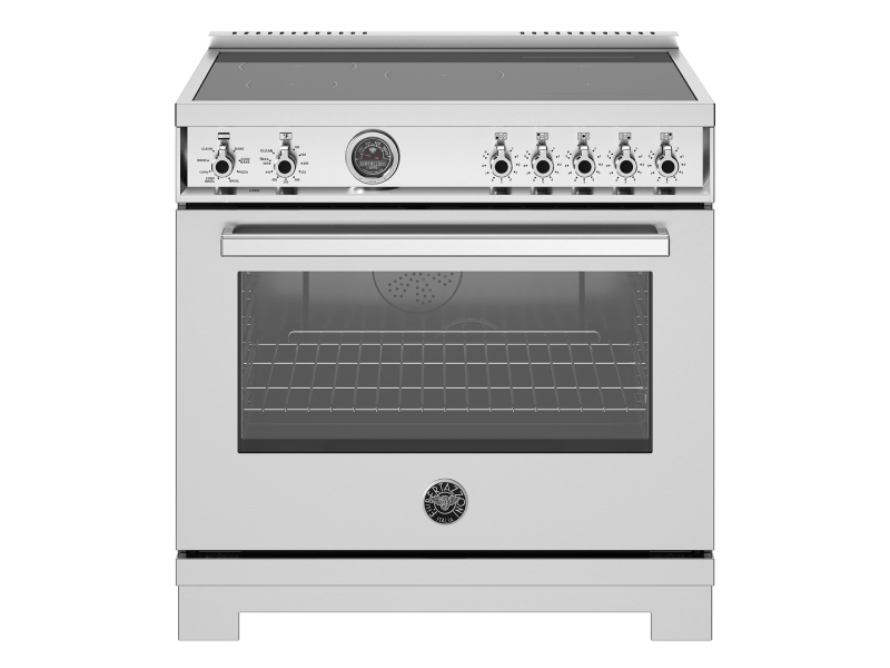 36" Bertazzoni Professional Series Induction Range With 5 Heating Zones In Stainless Steel - PRO365ICFEPXT