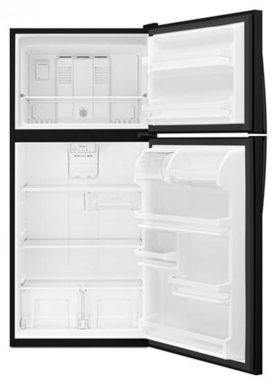 30" Whirlpool 18.2 Cu. Ft. Top-Freezer Refrigerator With Flexi-Slide Bin - WRT318FZDB