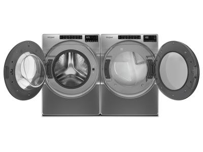 27" Whirlpool 5.2 Cu. Ft. Front Load Washer and 7.4 Cu. Ft. Gas Wrinkle Shield Dryer - WFW5605MC-WGD5605MC