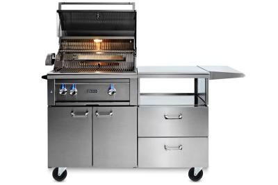 30" Lynx  Professional Mobile Kitchen Grill With Rotisserie - L30R-3-M-LP