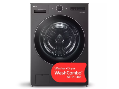 27" LG 5.0 Cu. Ft. Mega Capacity Smart WashCombo All-in-One Washer Dryer with Inverter HeatPump Technology and Direct Drive Motor - WM6998HBA