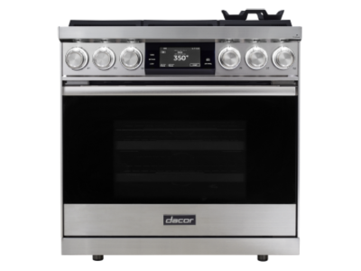 36" Dacor Contemporary 4.8 Cu. Ft. Dual-Fuel Steam Range in Stainless Steel - DOP36C86DLS/DA