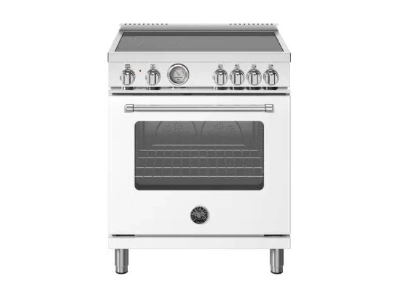 30" BERTAZZONI Master Series 4.6 Cu. Ft. Freestanding Induction Range with 4 Elements  - MAS304INMBIV