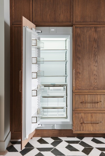 30" SubZero 15.3 Cu. Ft. Designer Left-Hinge Column Freezer with Ice Maker in Panel Ready - DEC3050FI/L