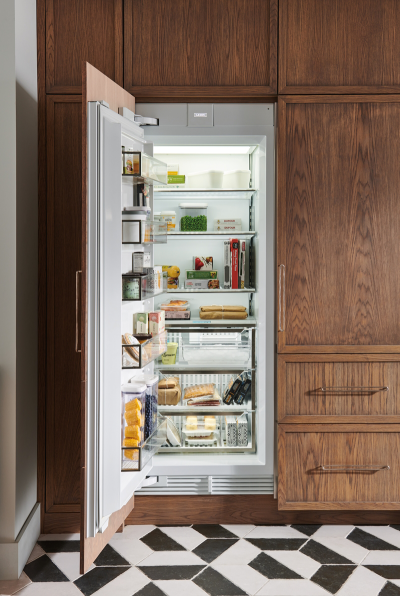 30" SubZero 15.3 Cu. Ft. Designer Left-Hinge Column Freezer with Ice Maker in Panel Ready - DEC3050FI/L