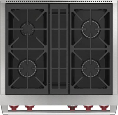 30" Wolf Dual Fuel Natural Gas Range with 4 Burners - DF30450/S/P