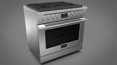 36" Fulgor Milano Sofia 600 Series Freestanding Professional Gas Range - F6PGR364GS2