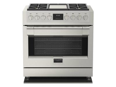 36" Fulgor Milano Sofia 600 Series Freestanding Professional Gas Range - F6PGR364GS2