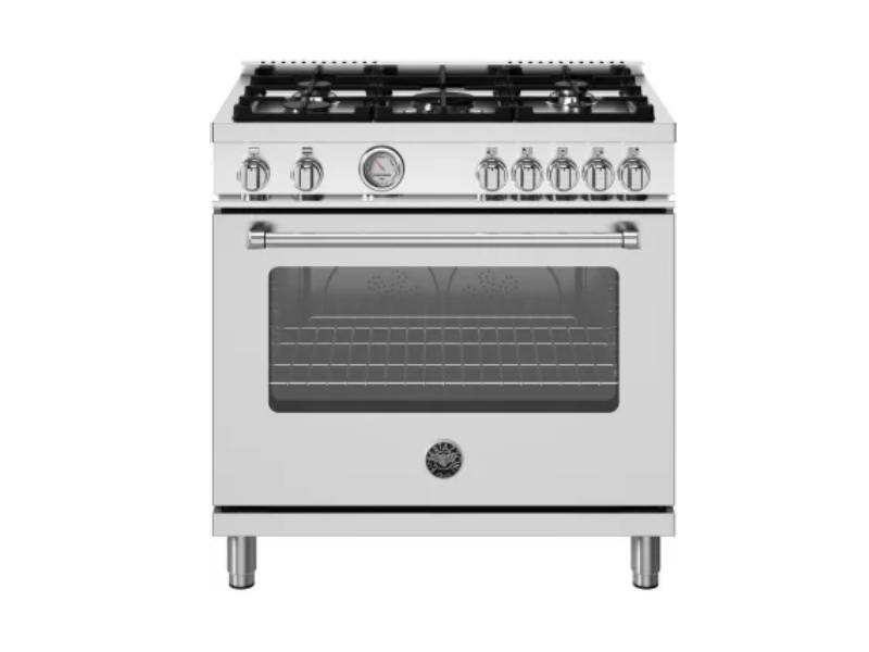 36" BERTAZZONI Master Series Freestanding Gas Range with 5 Sealed Burners - MAS365GASXVLP