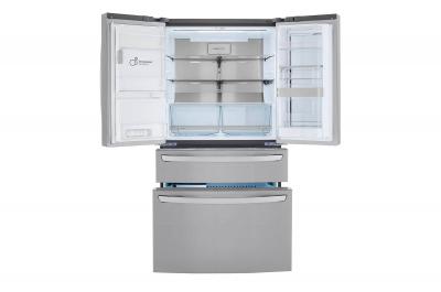 36" LG 23 Cu. Ft. Smart Wi-fi Enabled Instaview Door-in-Door Counter-Depth Refrigerator With Craft Ice Maker - LRMVC2306S