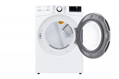 27" LG 7.4 Cu. Ft. Electric Dryer with Built-In AI Sensor Dry and Touch Control Panel - DLE3600W