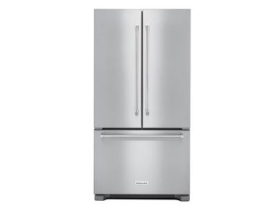 36" Kitchenaid 22 Cu. Ft. Counter Depth French Door Refrigerator with Interior Dispense - KRFC302ESS