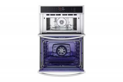 30" LG 6.4 Cu. Ft. Smart Combination Wall Oven with Convection and Air Fry - WCEP6423F