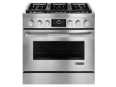36" Jenn-Air Pro-Style Dual-Fuel Range with MultiMode Convection, - JDRP436WP