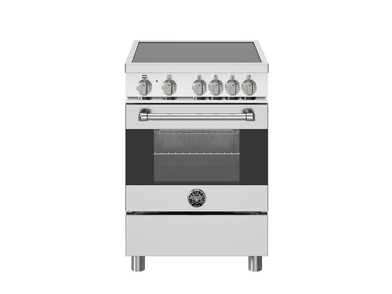 24" Bertazzoni Master Series Induction Range with 4 Heating Zones and Electric Oven - MAS244IFEMXB