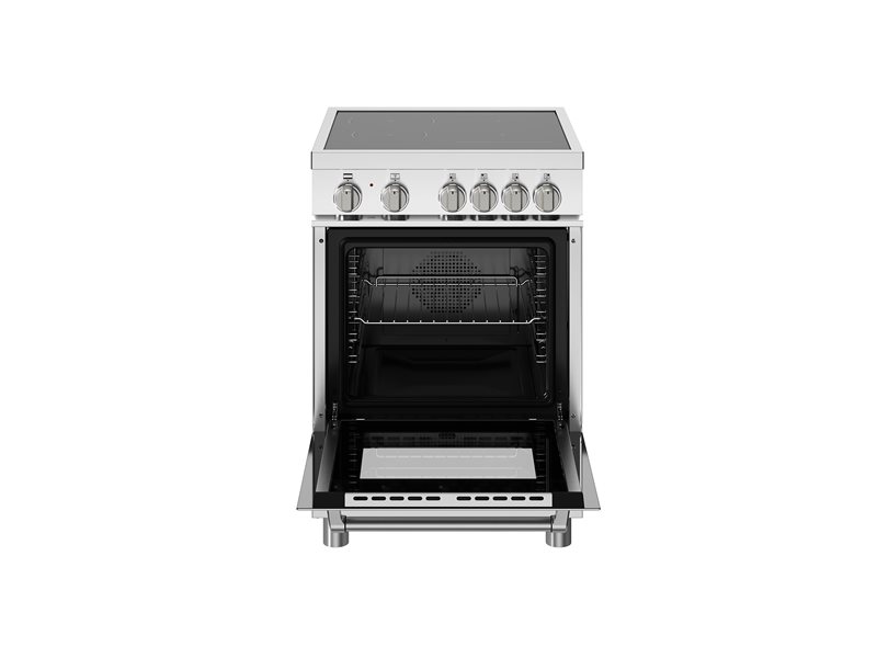 24" Bertazzoni Master Series Induction Range with 4 Heating Zones and Electric Oven - MAS244IFEMXB