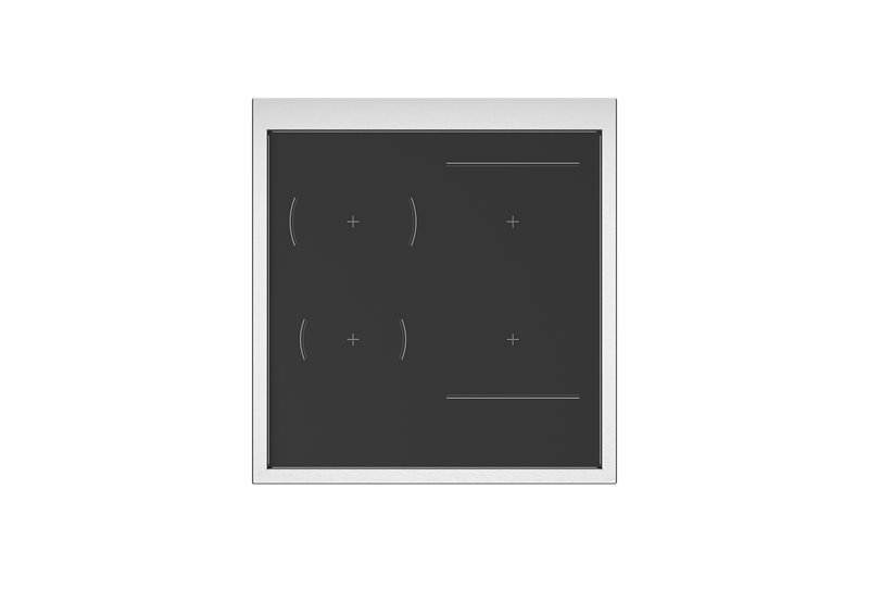 24" Bertazzoni Master Series Induction Range with 4 Heating Zones and Electric Oven - MAS244IFEMXB