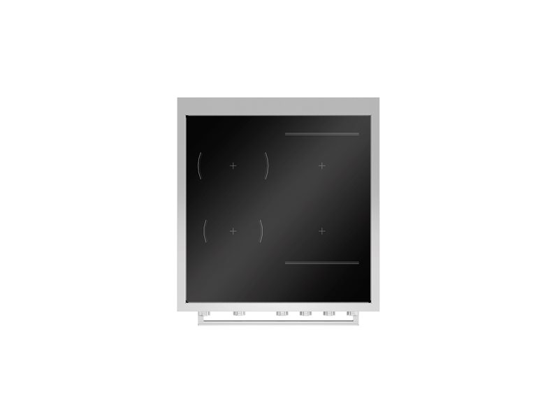 24" Bertazzoni Professional Series Induction Range with 4 Heating Zones and Electric Oven - PRO244IFEMXB