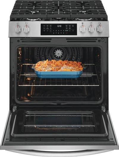 30" Frigidaire Gallery 6 Cu. Ft. Front Control Gas Range - GCFG3059BF