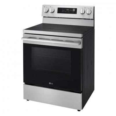 30" LG 6.3 Cu. Ft. Smart Wi-Fi Enabled ProBake Convection Electric Range with Air Fry & EasyClean - LREN6323YE