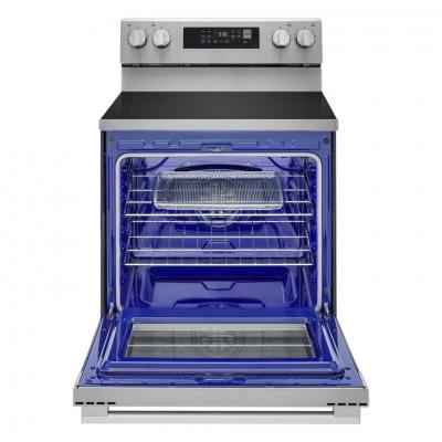 30" LG 6.3 Cu. Ft. Smart Wi-Fi Enabled ProBake Convection Electric Range with Air Fry & EasyClean - LREN6323YE