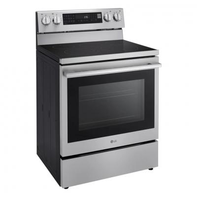 30" LG 6.3 Cu. Ft. Smart Wi-Fi Enabled ProBake Convection Electric Range with Air Fry & EasyClean - LREN6325XE