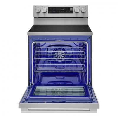 30" LG 6.3 Cu. Ft. Smart Wi-Fi Enabled ProBake Convection Electric Range with Air Fry & EasyClean - LREN6325XE